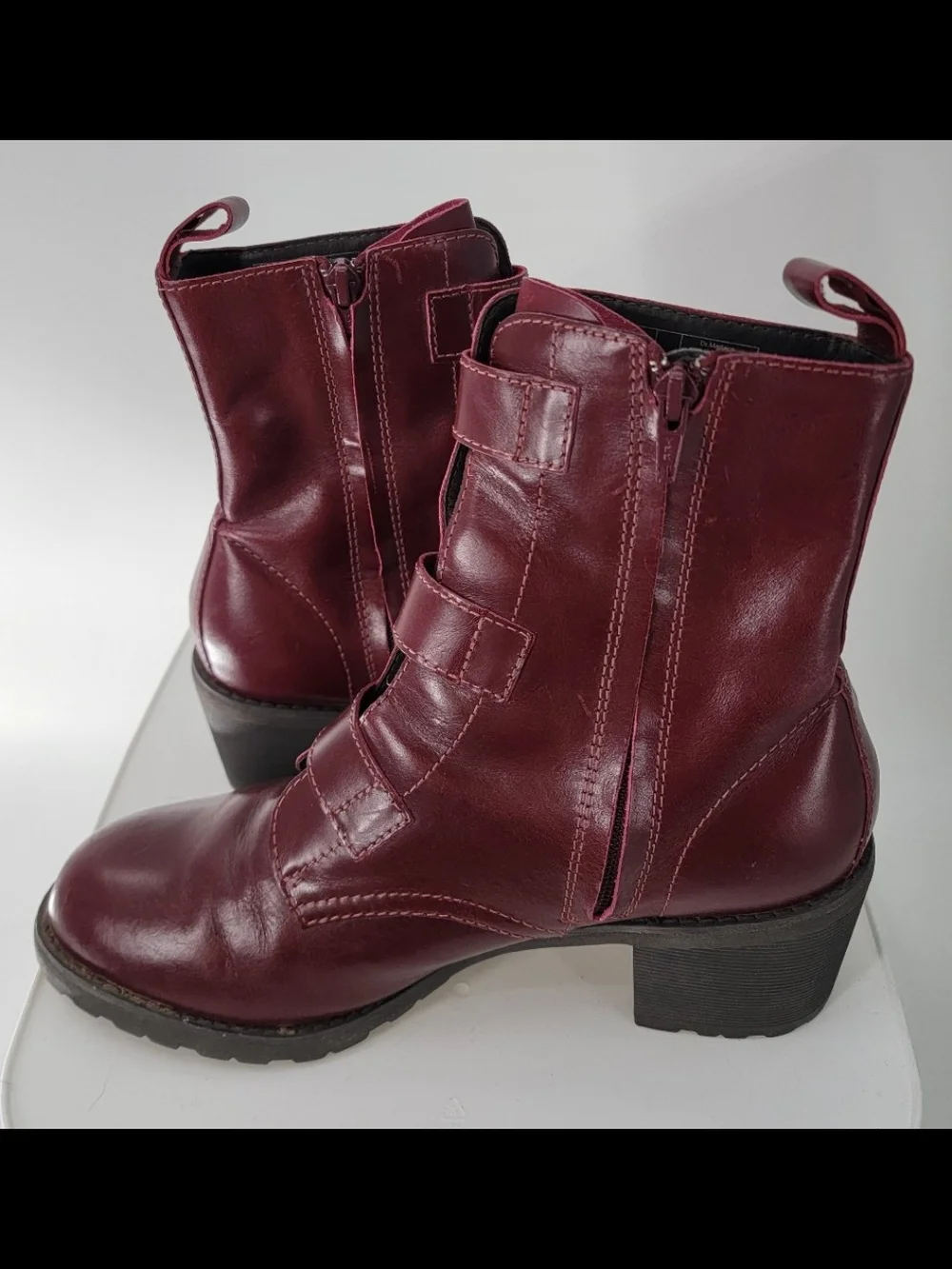Vintage Dr Martens Aletta Ox Blood Boots Rare - Picture 6 of 8